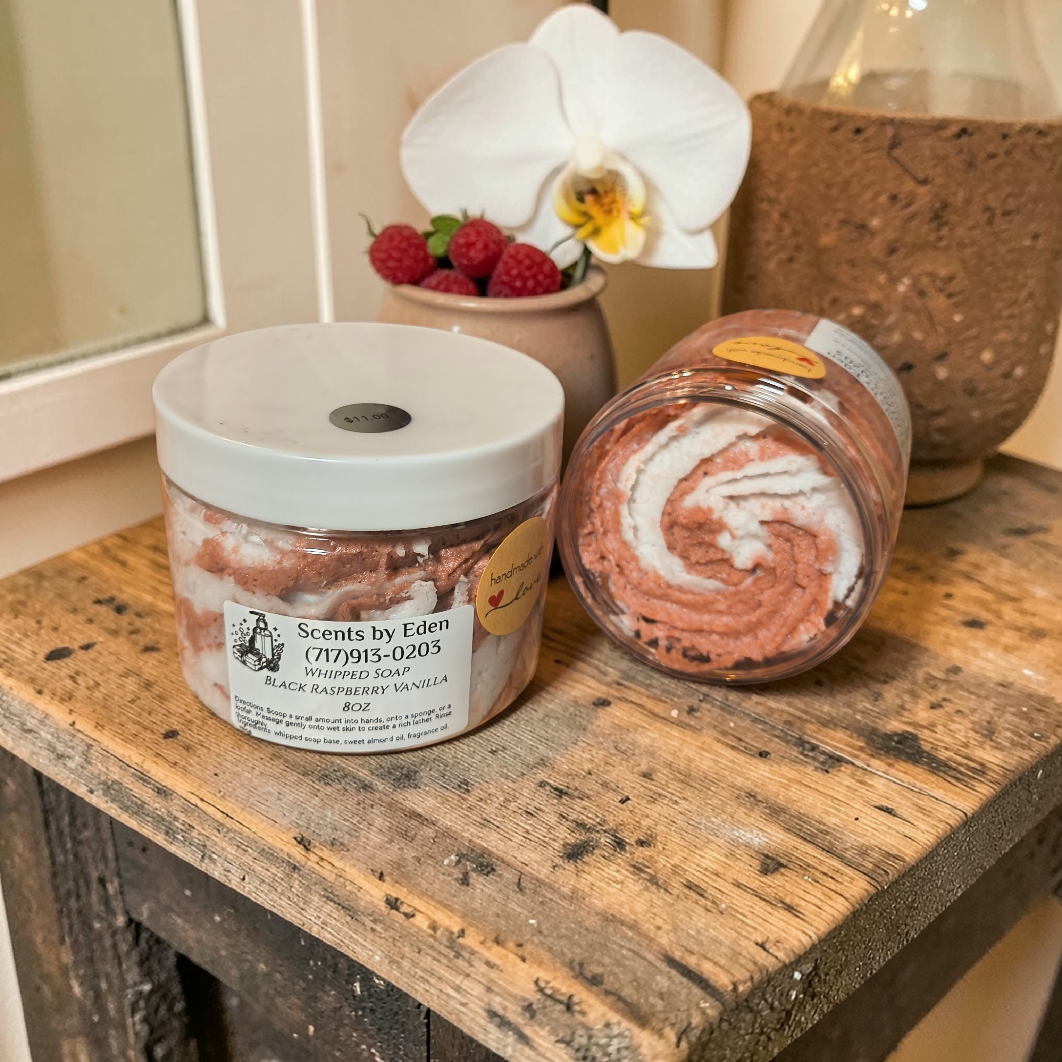 Black Raspberry & Vanilla Whipped Soap